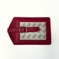 Leather Self-Finish Luggage Tag (Hot Pink)
