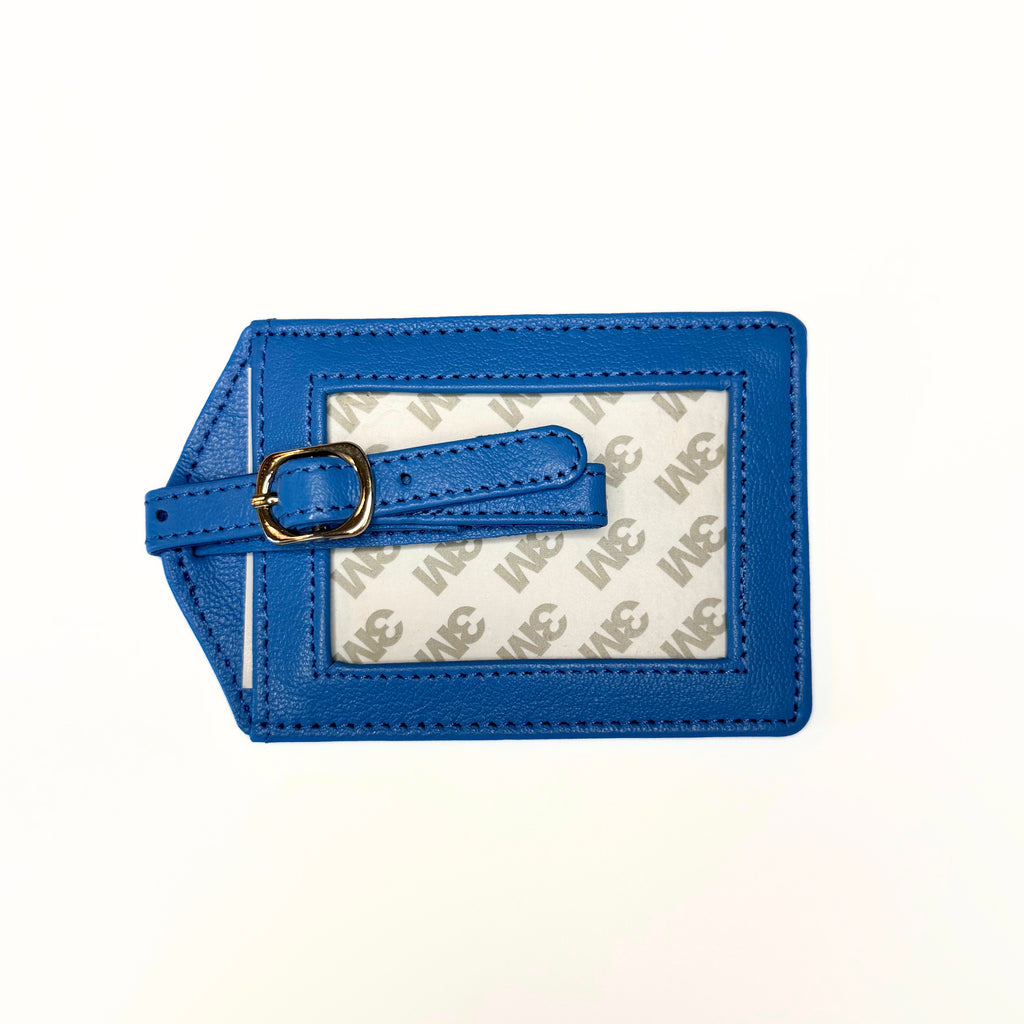 Leather Self-Finish Luggage Tag (Swell)